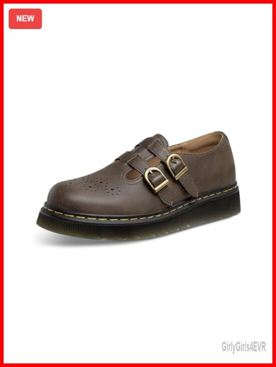 Shoes - Women's Mary Jane Flats Platform Round Toe Comfortable Dressy Office Work Flat